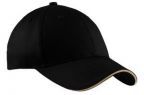 Port & Company� Adult Unisex Structured Mid Profile 100% Cotton Twill Sandwich Bill Cap